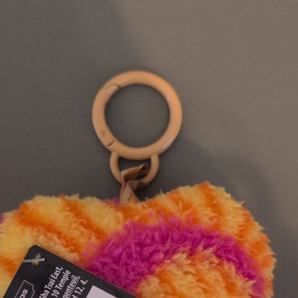 Fuggler Plush Keychain in Pink and Yellow - Picture 3 of 3